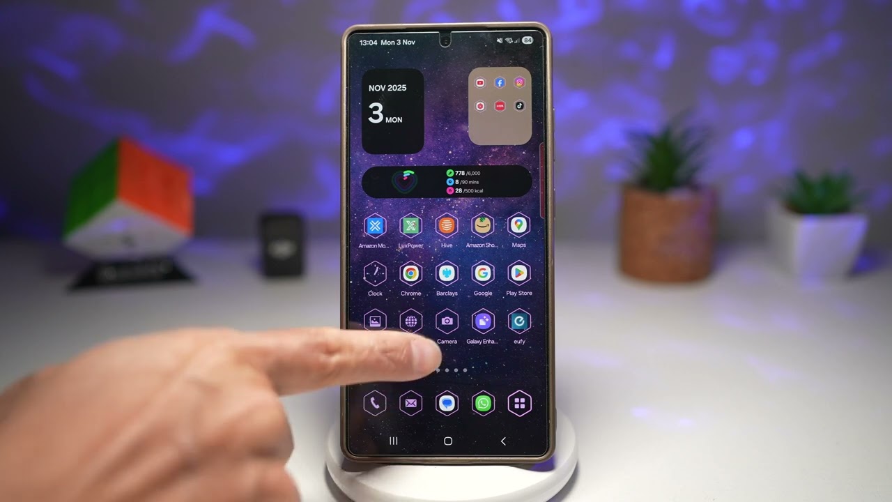 Как удалить док-панель с главного экрана Samsung Galaxy