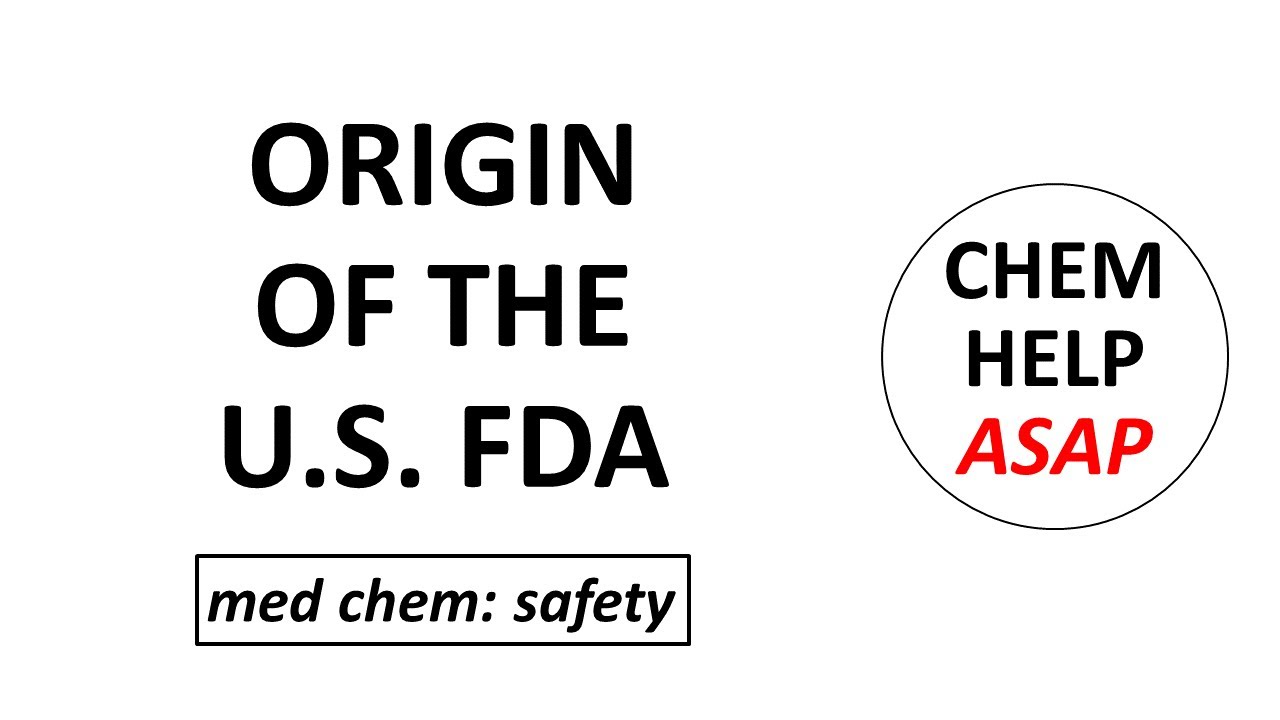 a short history of the United States Food and Drug Administration