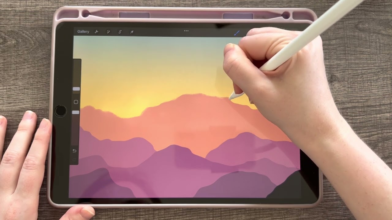 How to Draw a Mountain Landscape in Procreate