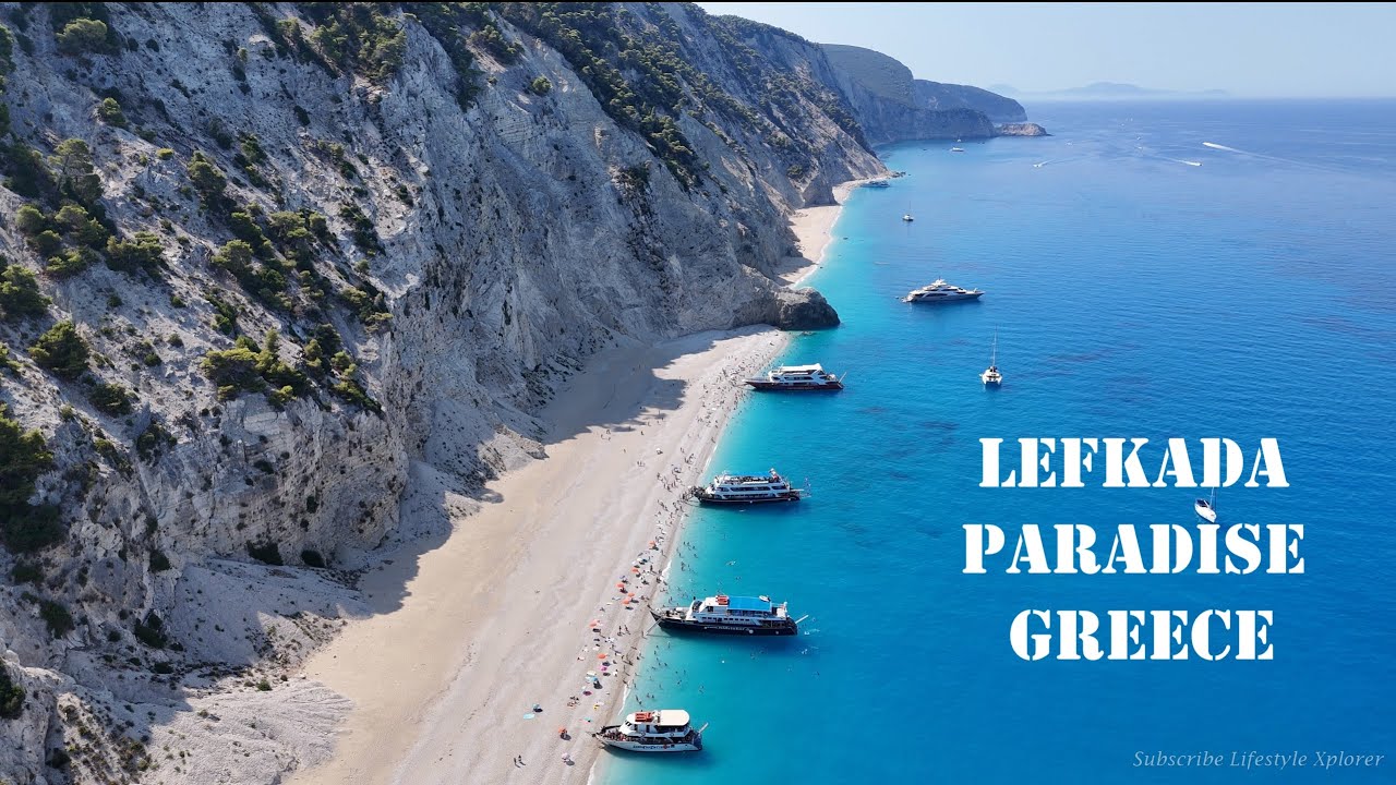 Best Lefkada Beaches | Beautiful Drone Footage 4k| Relaxing Ambiance & Chillout Music ✨ #relaxing