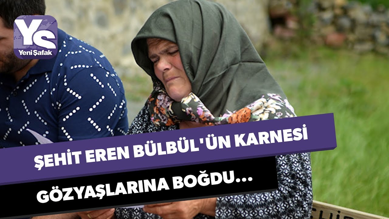 Şehit Eren Bülbül'ün karnesi gözyaşlarına boğdu...