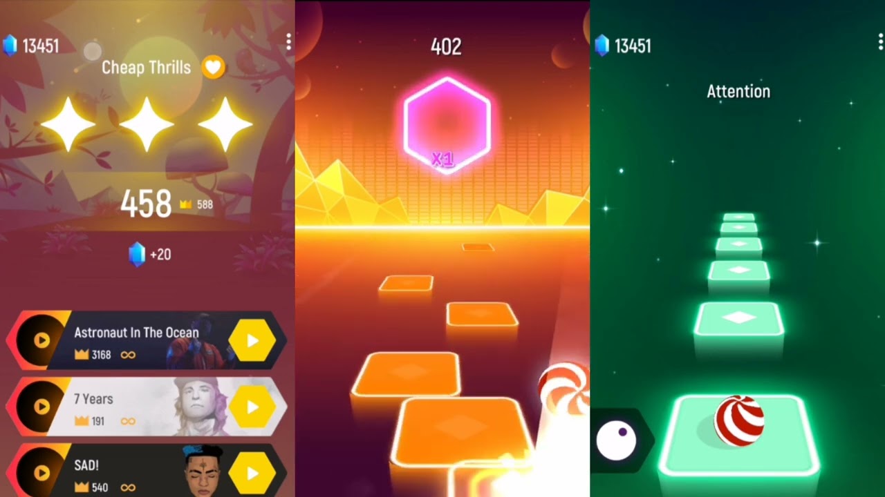 Tiles Hop Music Game|Music|Balls