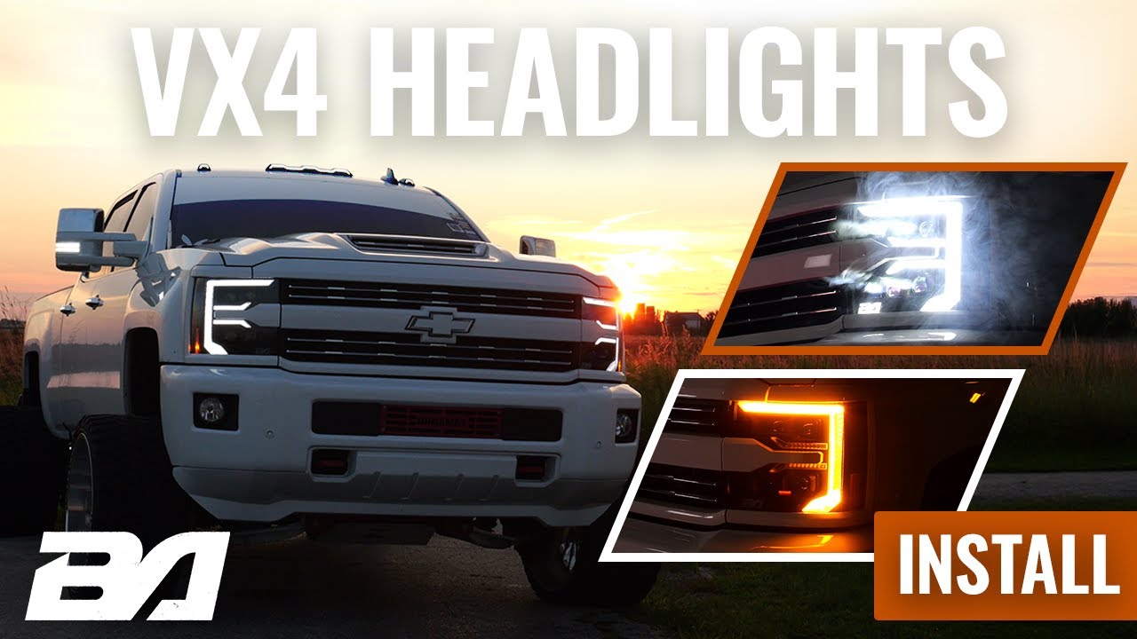 Руководство по установке светодиодных проекционных фар Boost Auto VX4 | Chevrolet Silverado 2500/...