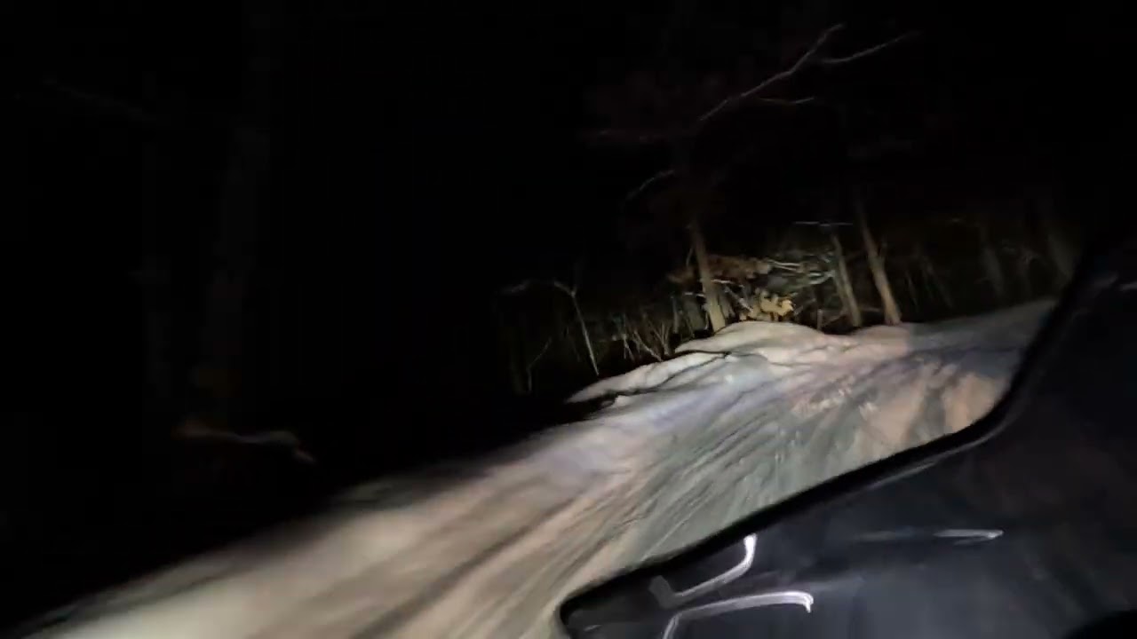 Night ride across Lake Chetac (Birchwood Wi.)