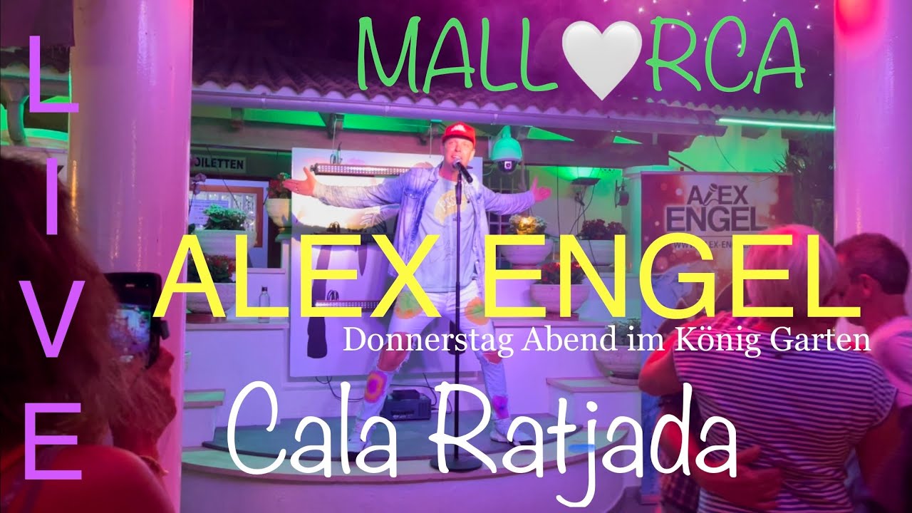 Cala Ratjada MALLORCA island🌴🏖️ALEX ENGEL🕺🎤LIVE im König Garten spain #mallorca #travel #video