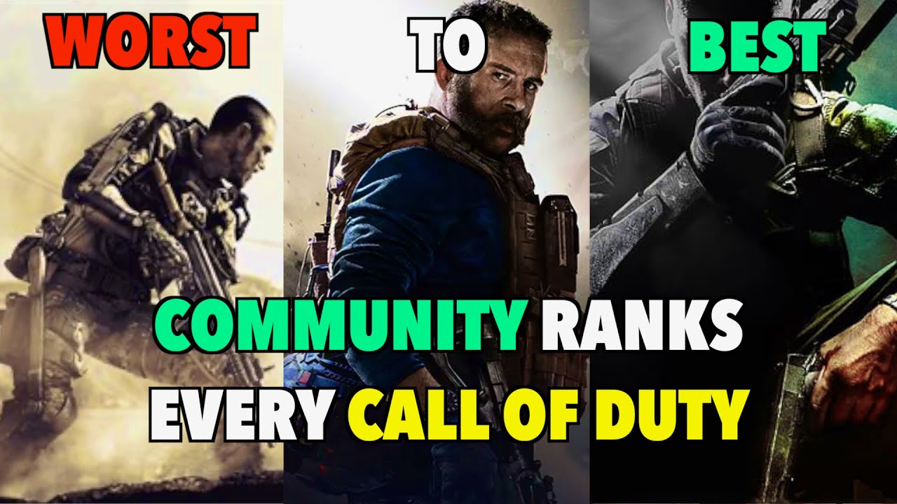 Сообщество оценивает ВСЕ Call of Duty от ХУДШЕГО до ЛУЧШЕГО