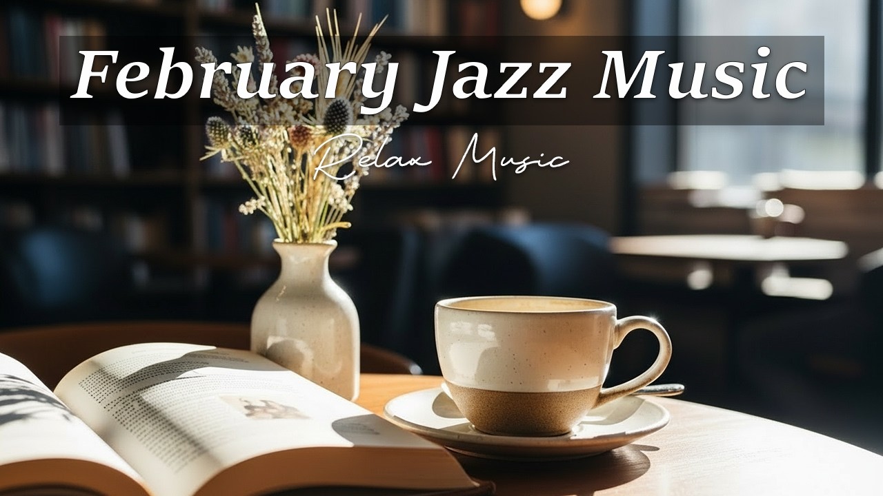 Exquisite February Coffee Jazz ☕ Smooth Bossa Nova Piano and Cozy Cafe Vibes for Study & Relax