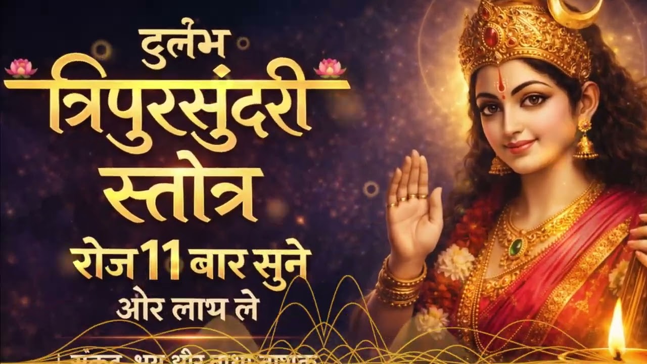 👉 🌺 दुर्लभ त्रिपुरसुंदरी स्तोत्र | रोज़ सुनें और दिव्य लाभ लें 🌺 | tripurasundari stotra