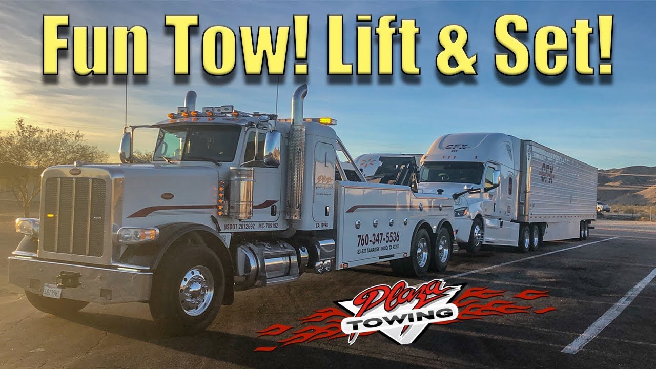 Towing a 2018 Freightliner Cascadia...Fun Stuff!
