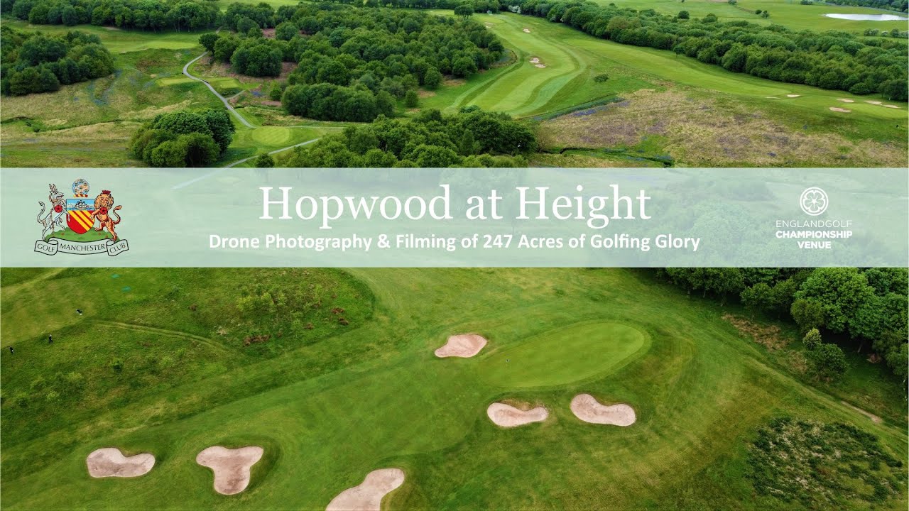 Manchester Golf Club Flyover of Hopwood at Height