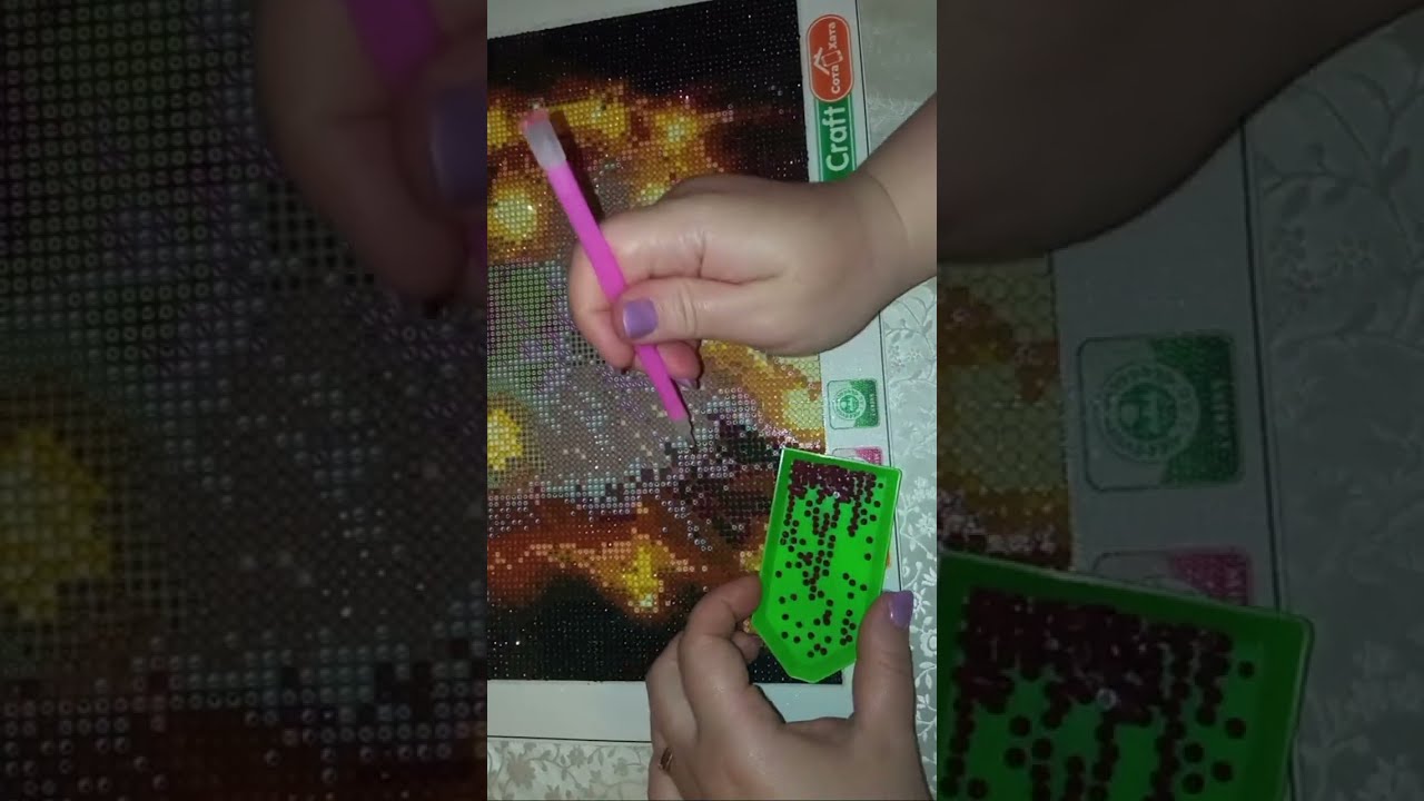 Рукоділля з Nilena Sans рудий лис алмазна мозаїка fox diamond painting 15