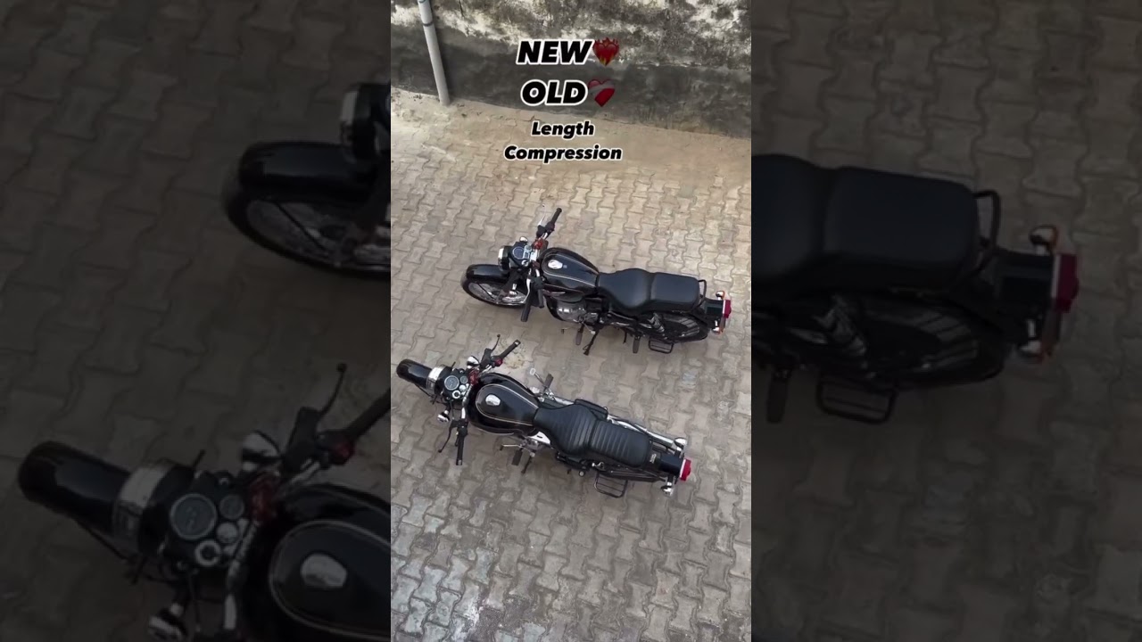 Old vs New Bullet Length Comparison #bullet0789 #bulletlover #length @Arunvlogs83