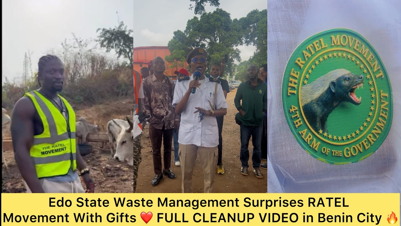 Edo State Waste Management Surprises RATEL Movement With Gifts ❤️ | FULL CLEANUP VIDEO #vdm #viral 