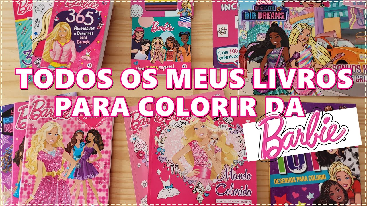 TODOS os Meus Livros da Barbie para Colorir