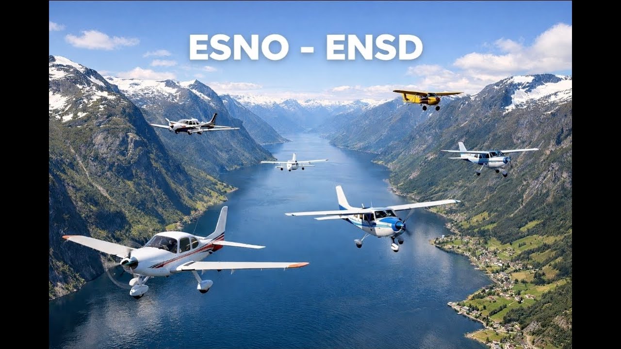 MSFS 2024 LIVE | Group Flight over Norway’s Fjords (ESNO → ENSD)