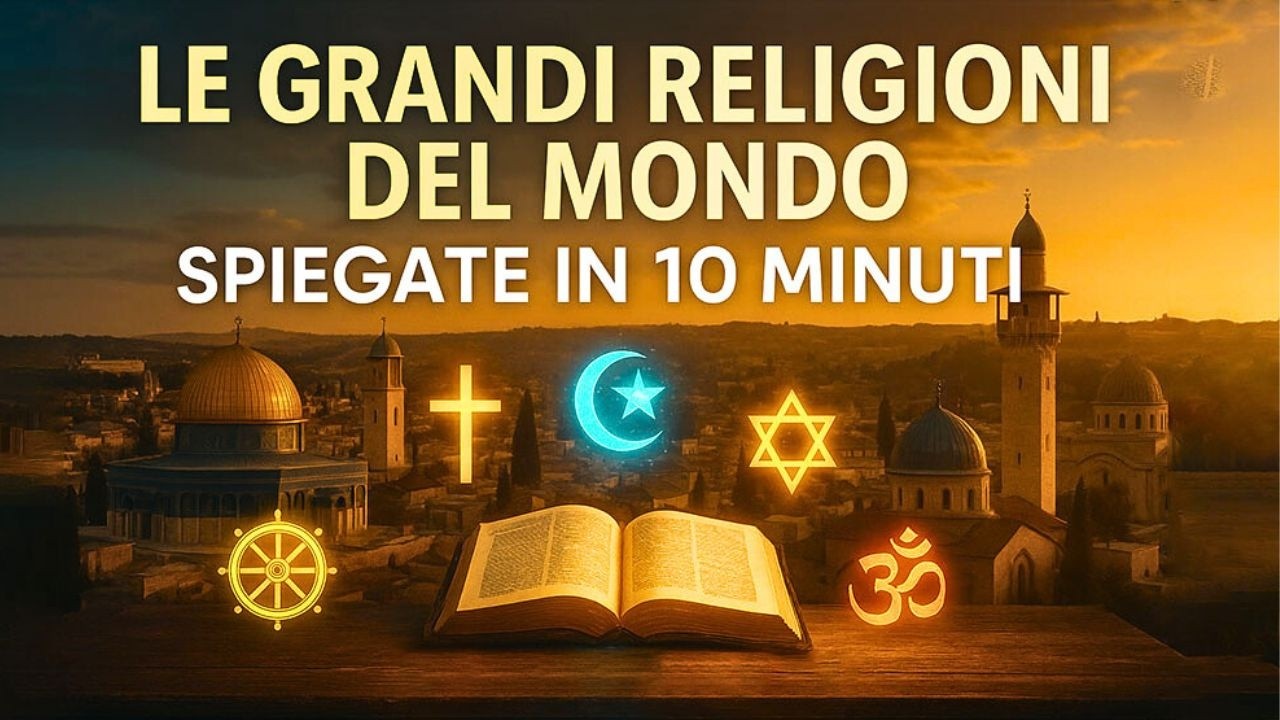 Le Grandi Religioni del Mondo spiegate in 10 minuti &ndash; Storia, differenze e cosa insegnano
