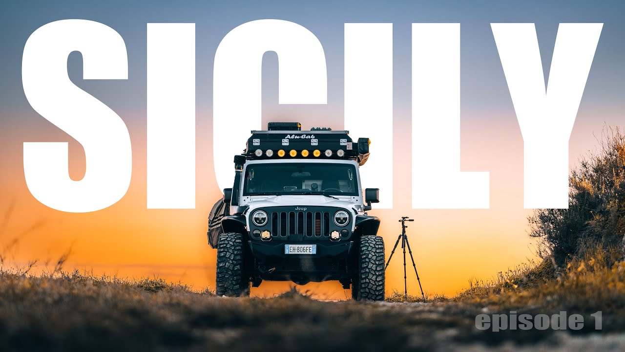 WILD CAMPING OVERLANDING SICILY ep1 - Jeep Wrangler Solo Winter Tour Largest Island on Mediterranean