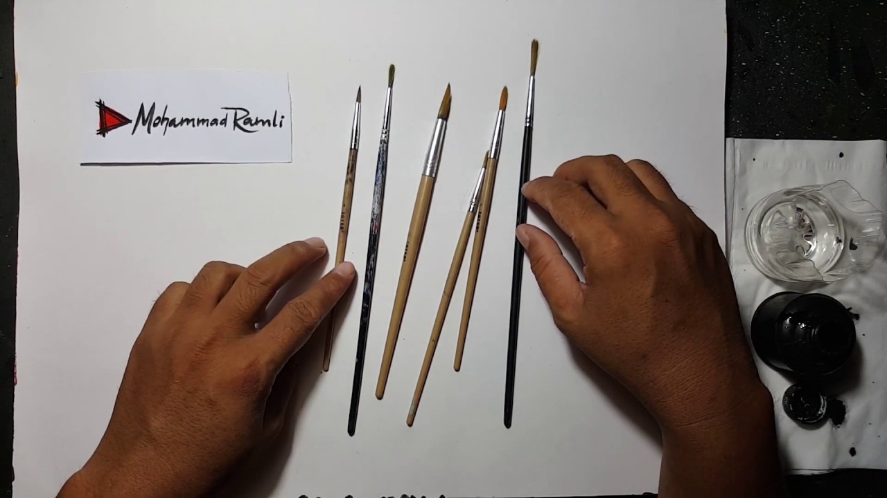 Tutorial cara menggunakan kuas runcing