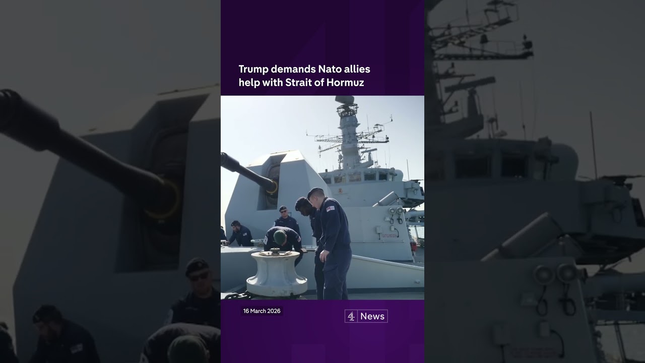 Donald Trump sends threat to Nato over Strait of Hormuz