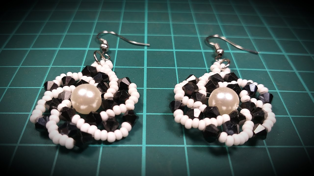 Lindos Aros de Perla y Mostacillas...Clase #559!!!