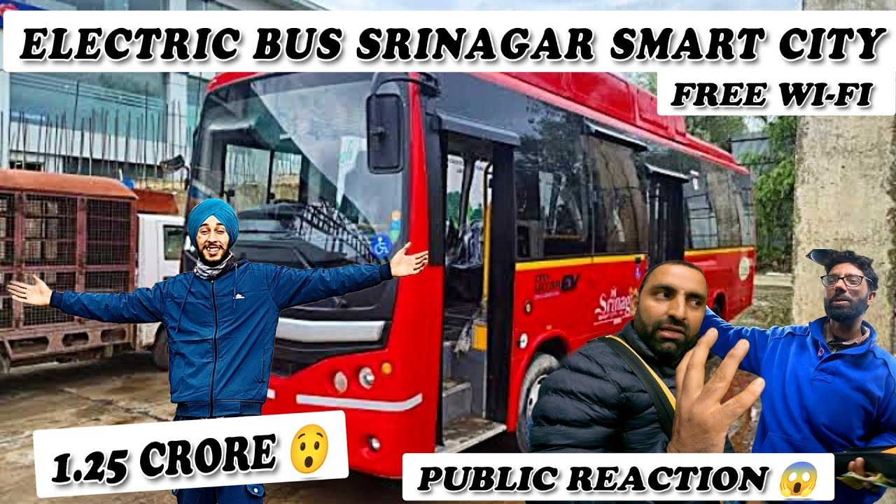 ELECTRIC BUS IN SRINAGAR SMART CITY || PUBLIC REVIEW 😱 || 🌕