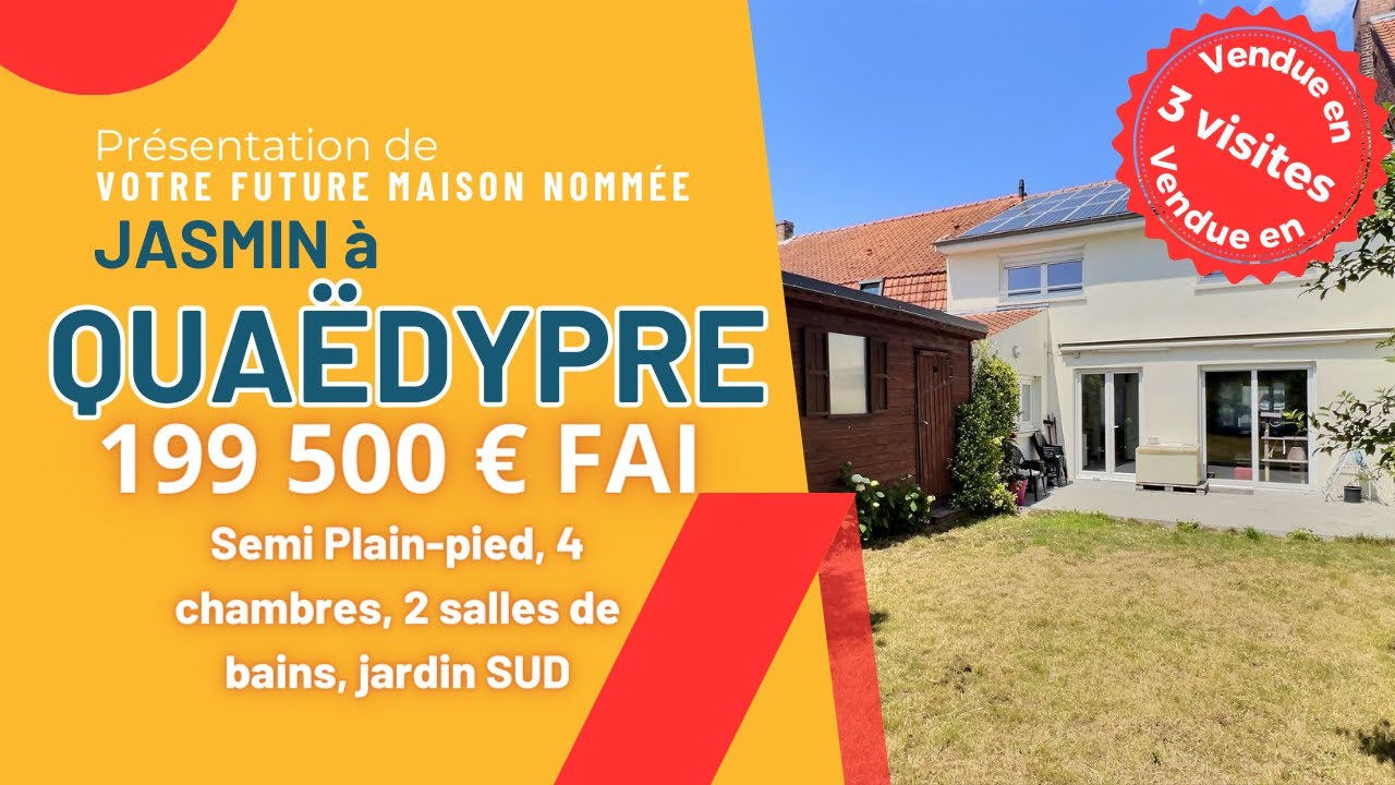 🤩 QUA&Euml;DYPRE / D&eacute;couvrez JASMIN : votre semi-plain-pied avec jardin SUD