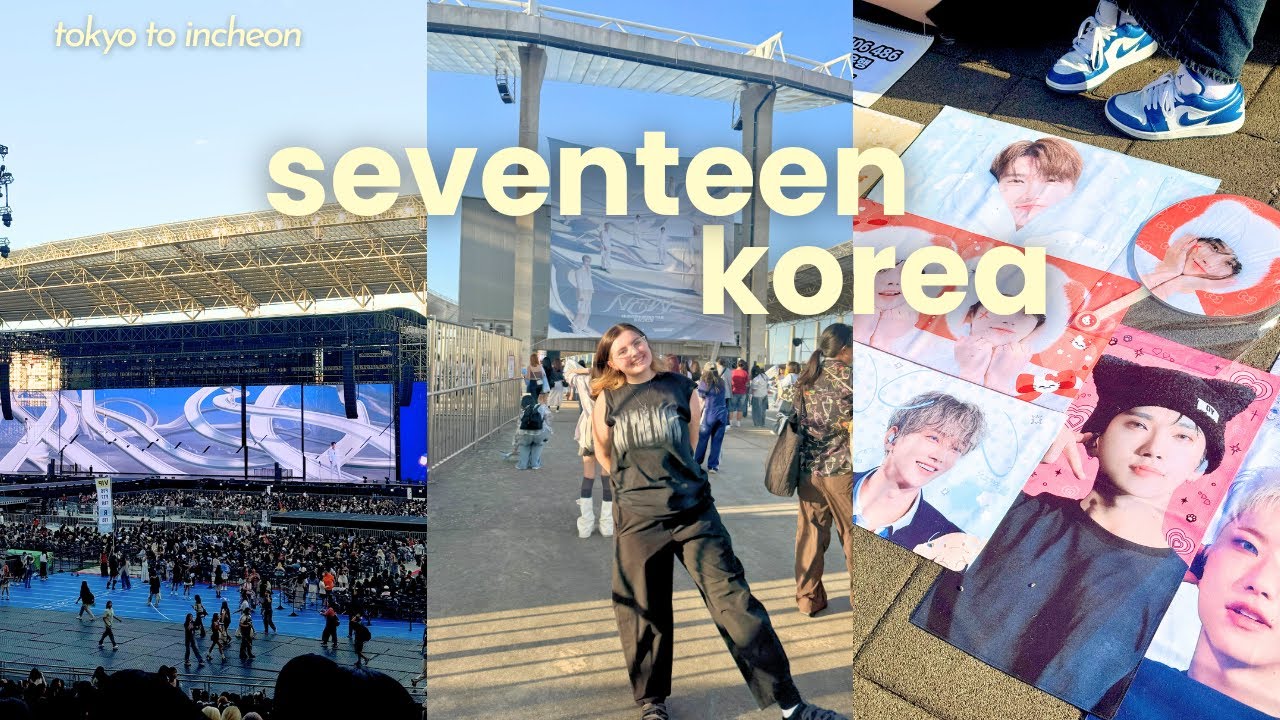 KOREA VLOG: seventeen new_ tour in incheon, my first korea concert ✩