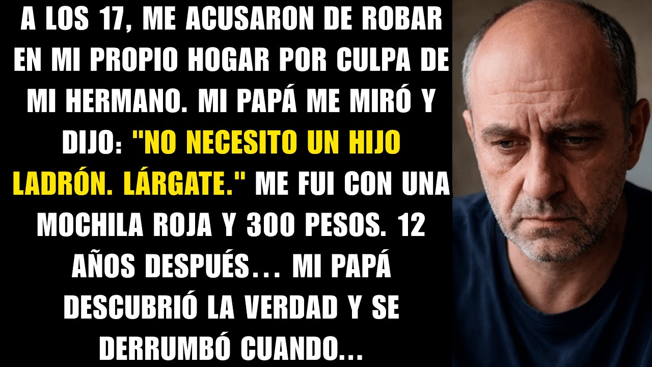 A los 17 me echaron de casa por un robo que nunca cometí… y el 