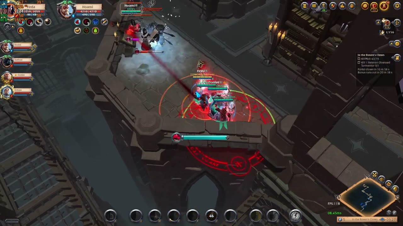 HCE In The Raven Claws 16 Shadowcaller / SC Off Tank POV Albion Online - Hardcore Expedition