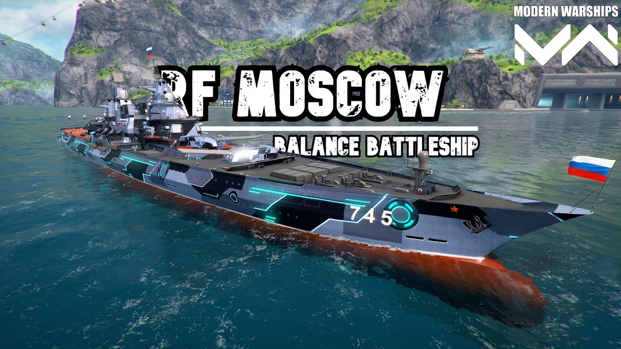 RF Moscow Gameplay | BattleShip Damage Cruiser | Modern Warships