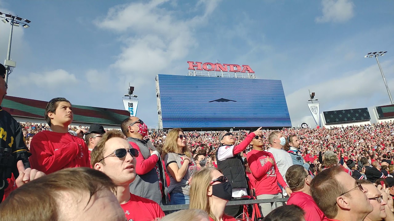 2022 Rose Bowl B-2 flyover