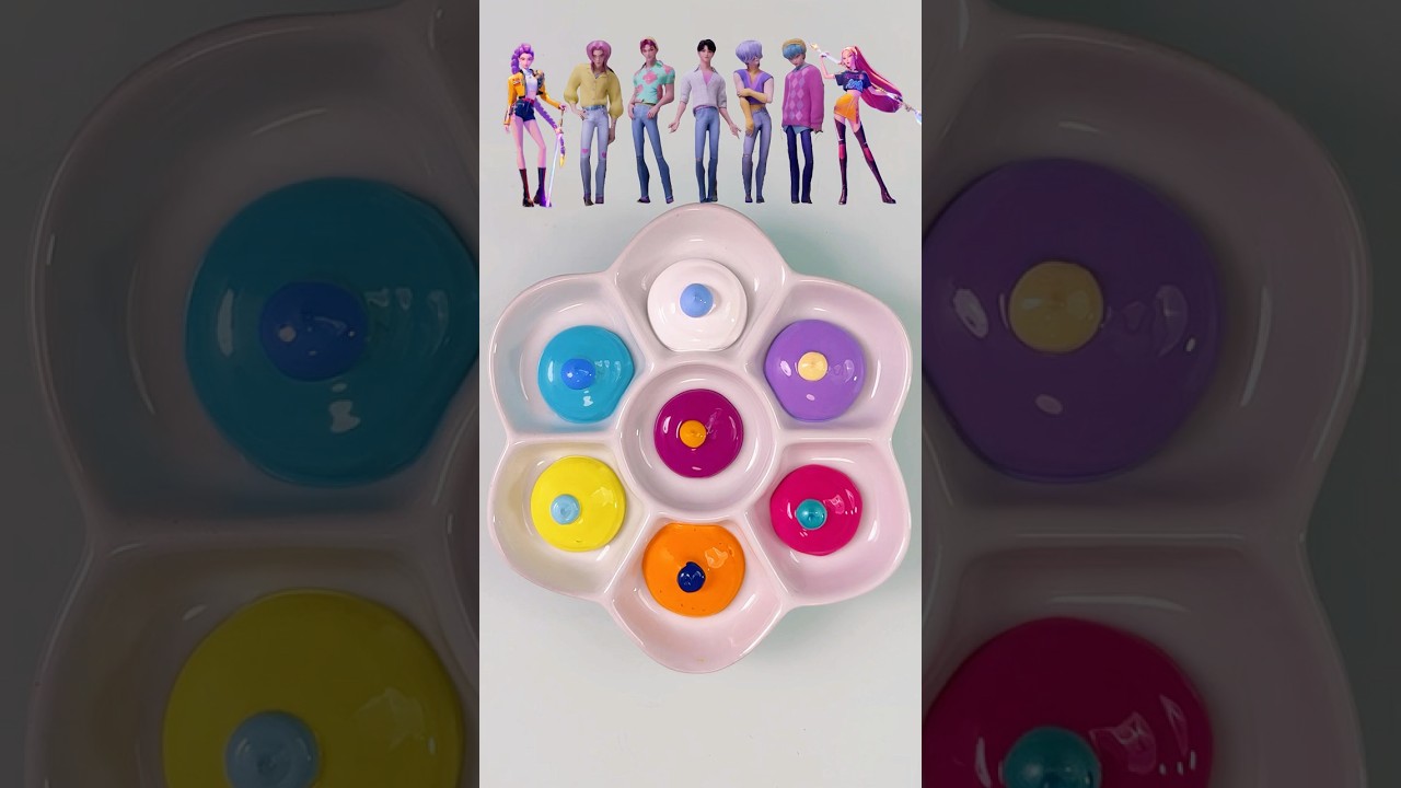 Kpop Demon Hunters (Part 21) #kpopdemonshunters #colormixing #satisfying#mixcolors #art #kpop