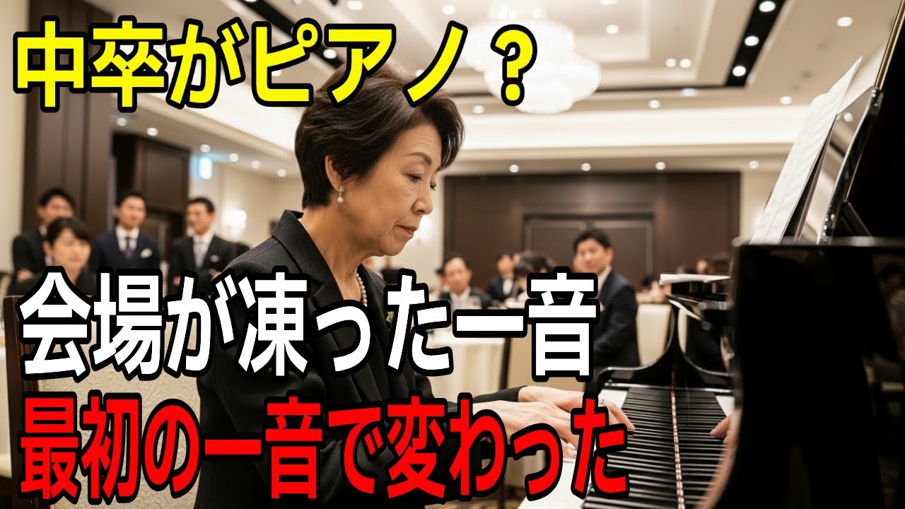 [ まさかの展開  ] 「中卒と笑われた私が、結婚式で鳴らした最初の一音」冗談の無茶ぶりが、人生を証明した瞬間[ヒューマンドラマ]