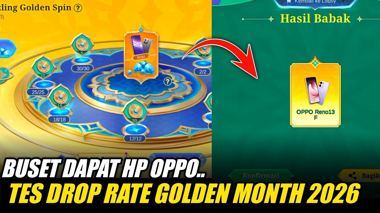 KLAIM HP OPPO ‼️ BOCORAN EVENT GOLDEN MONTH 2026 DROPRATENYA LAGI BAGUS