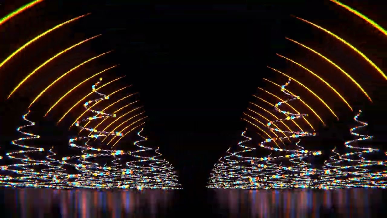 Holiday orange and blue Christmas lights background vj loop in 4k seamless dj visual