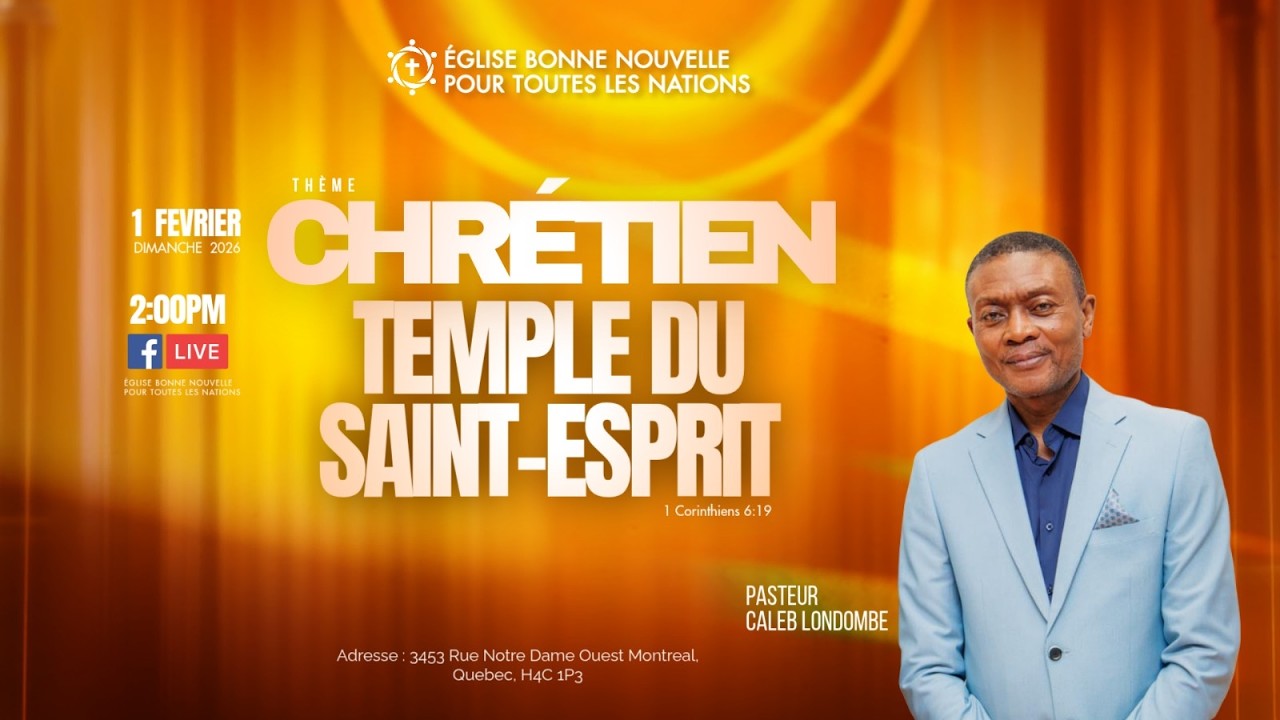 CHRÉTIEN, TEMPLE DU SAINT-ESPRIT / 1 CORINTHIENS 6:19