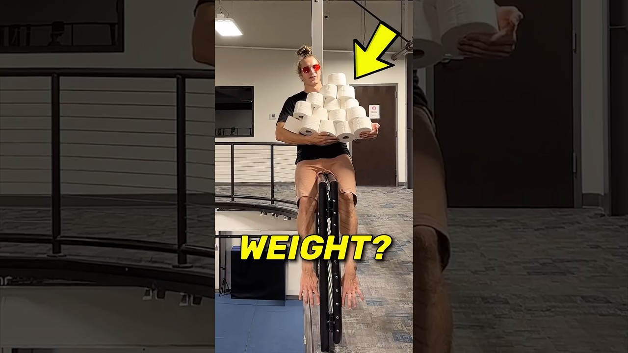 HOW MYCH TOILET PAPER CAN HOLD MY WEIGHT? 😱
