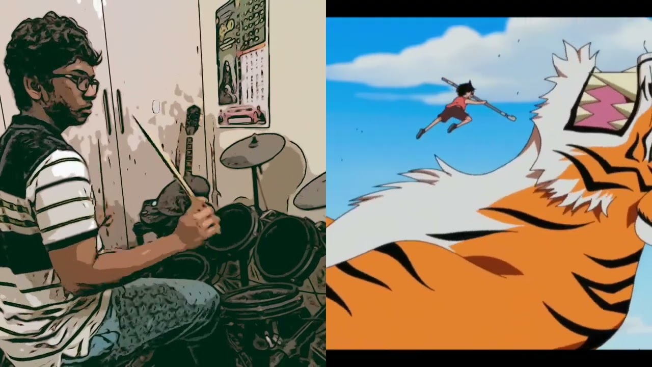 'Seven Years' a drum cover tribute to anime 'One Piece'.