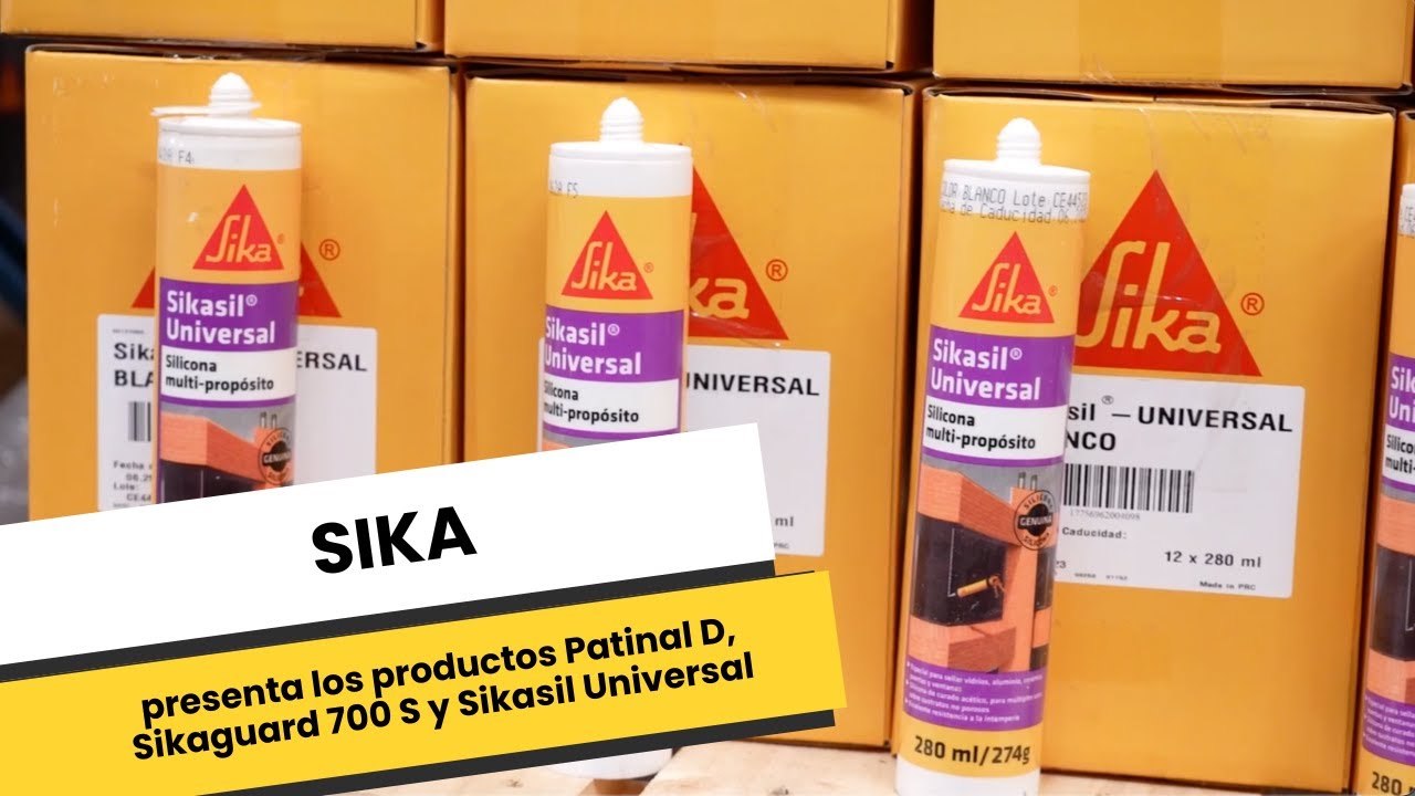 SIKA presenta los productos Patinal D, Sikaguard 700 S y Sikasil Universal