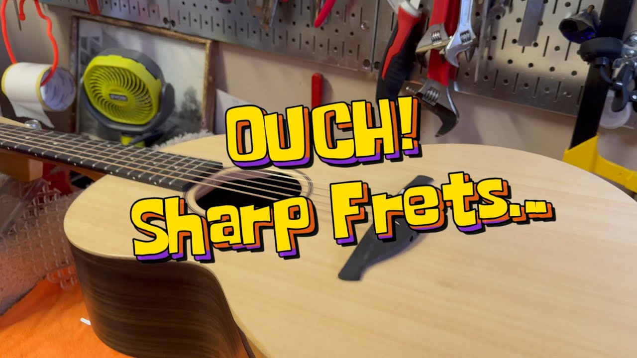 Fret Ends Feel Sharp? ** String Your Guitar Tip** Playing A Sheeran By Lowden    #guitar