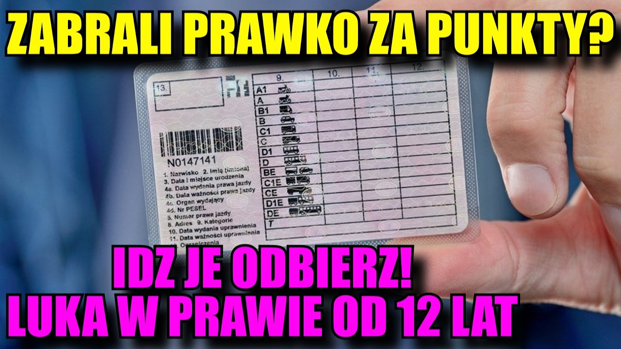 Zabrali Prawko za Punkty? IDZ JE ODBIERZ, Luka w Prawie od 12 Lat! Nie dziękuj podaj dalej!🫡