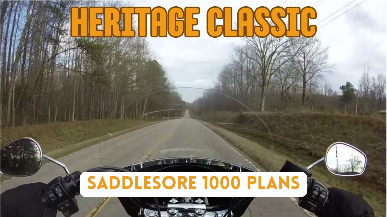 Harley Heritage Softail Classic Iron Butt Association IBA Saddlesore 1000 Plans