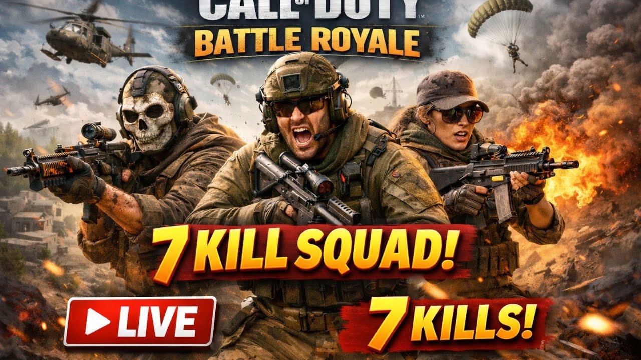 Live COD Gameplay | Squad Push & 7 Kills Action 🔫