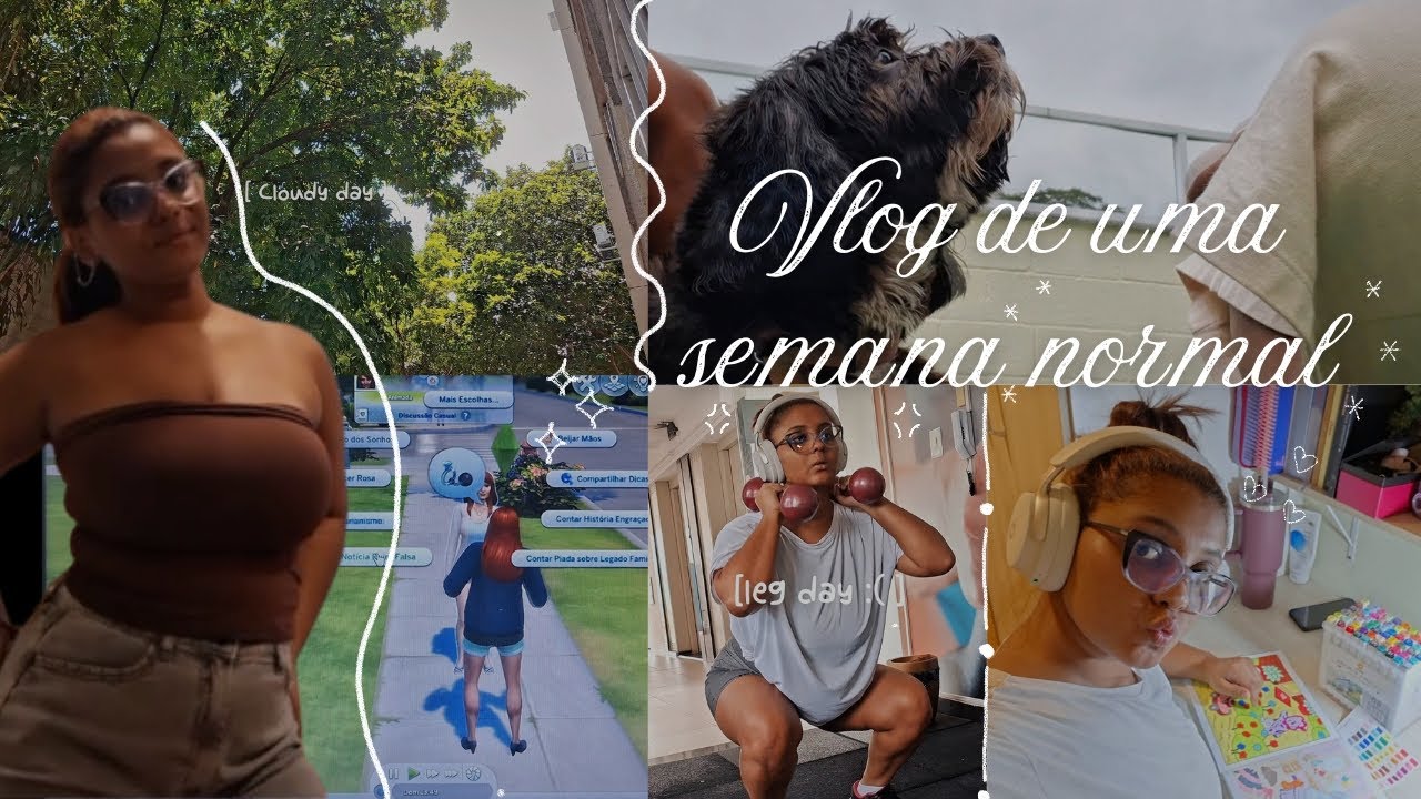 VLOG SEMANA NORMAL| ROTINA, THE SIMS, CROCHÊ E HOBBIES