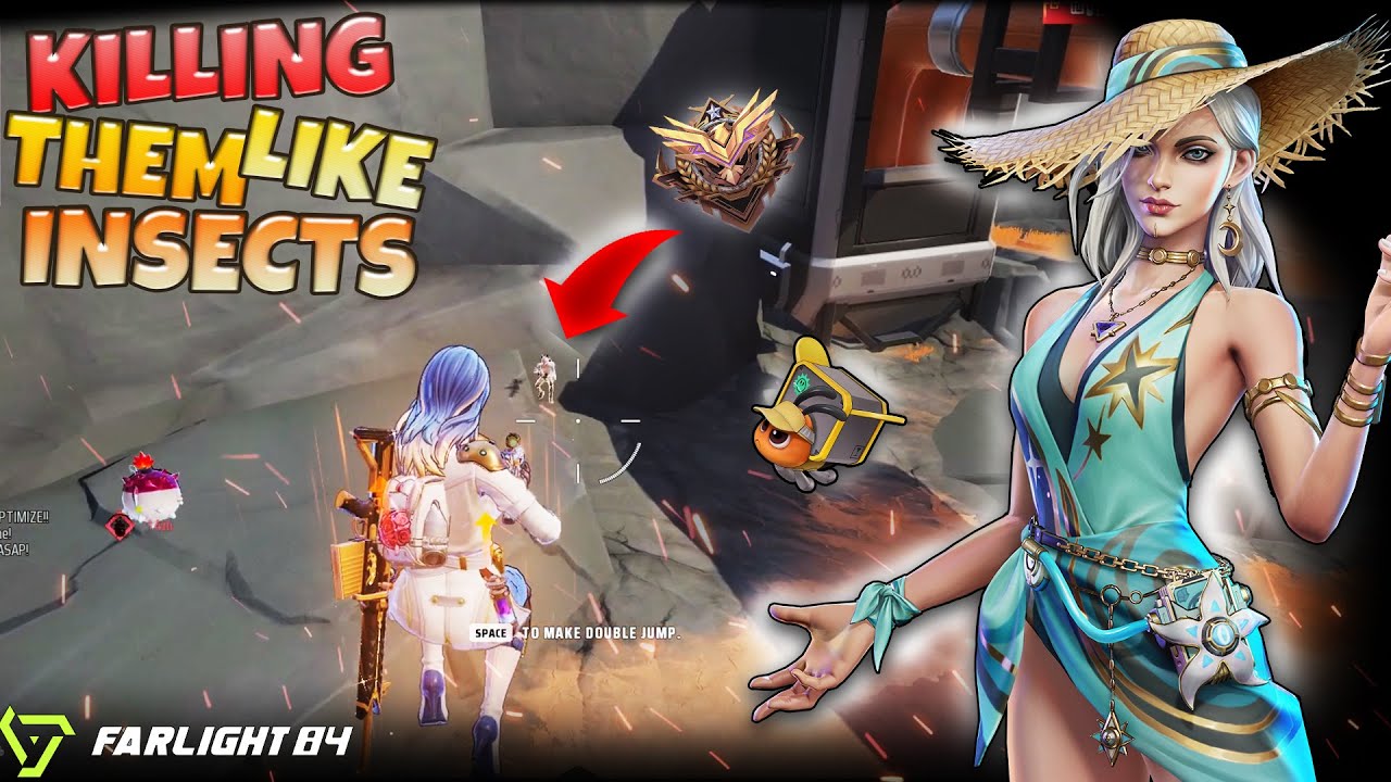 KILLING FARLIGHT MYHIC PLAYERS LIKE INSECTS 🔥🔥|| FARLIGHT 84 1V3 RANKED GAMEPLAY ||