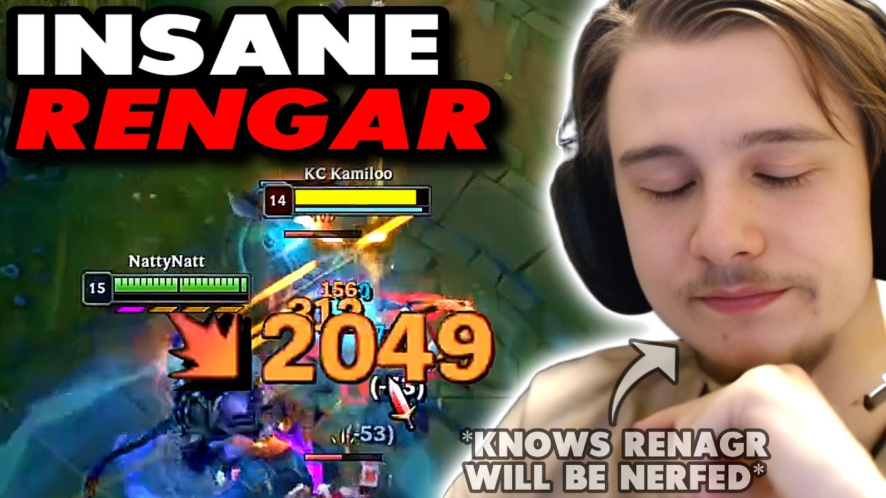 20 KILL RENGAR IN CHALLENGER BABY