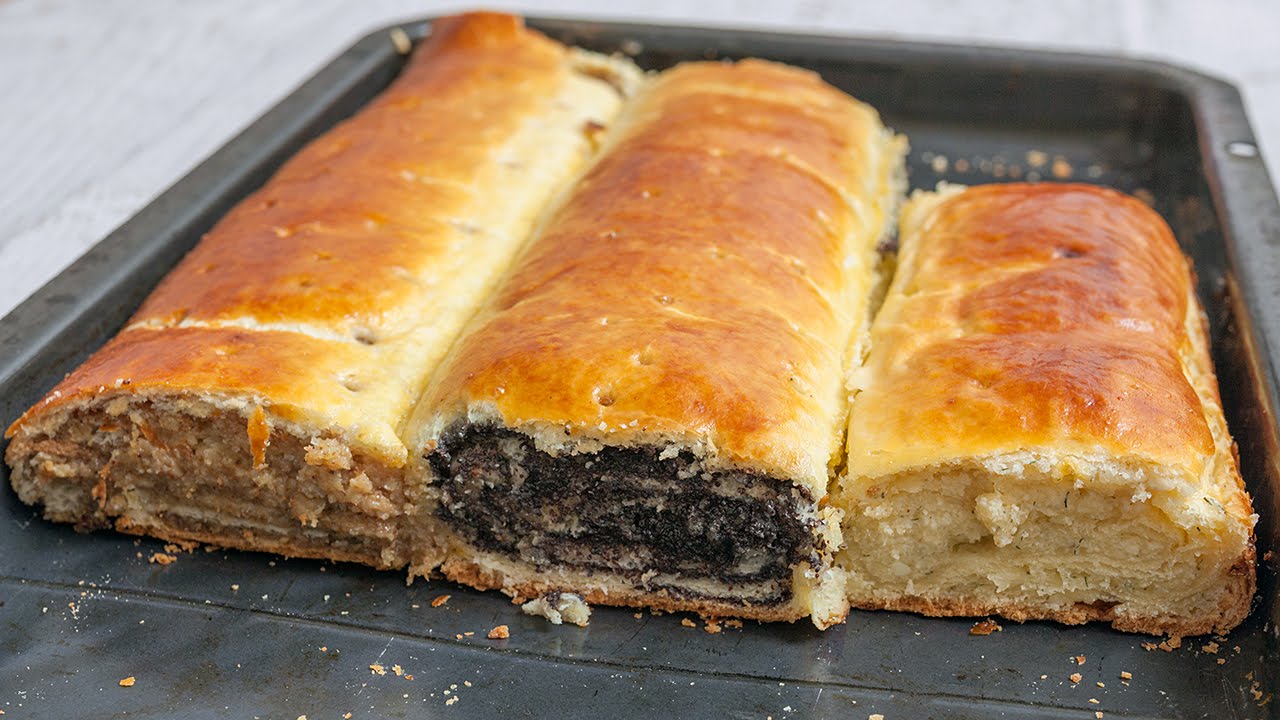 Štrudla sa makom, orasima, sirom - Strudel with poppy seed, nuts, cheese - Bebina kuhinja