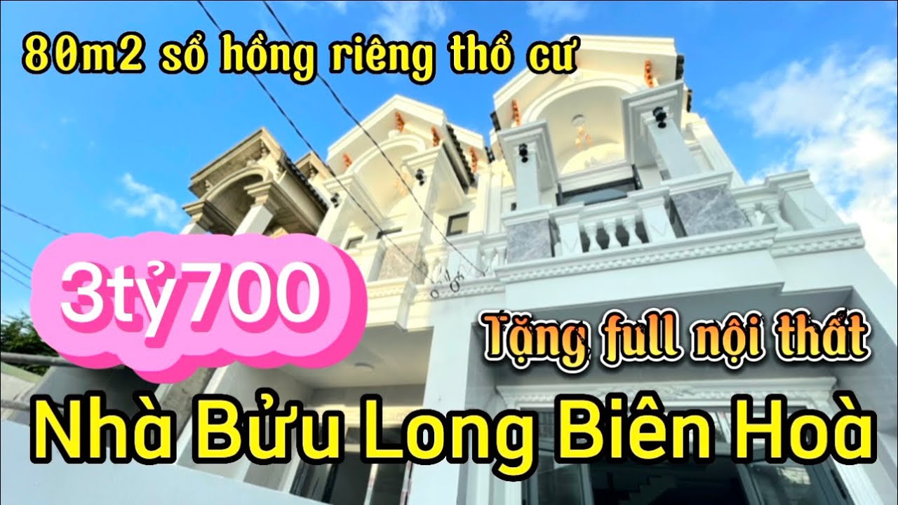 N450 Nhà Biên Hoà phường Bửu Long 1T1L 80m2 full thổ cư chỉ 3tỷ700