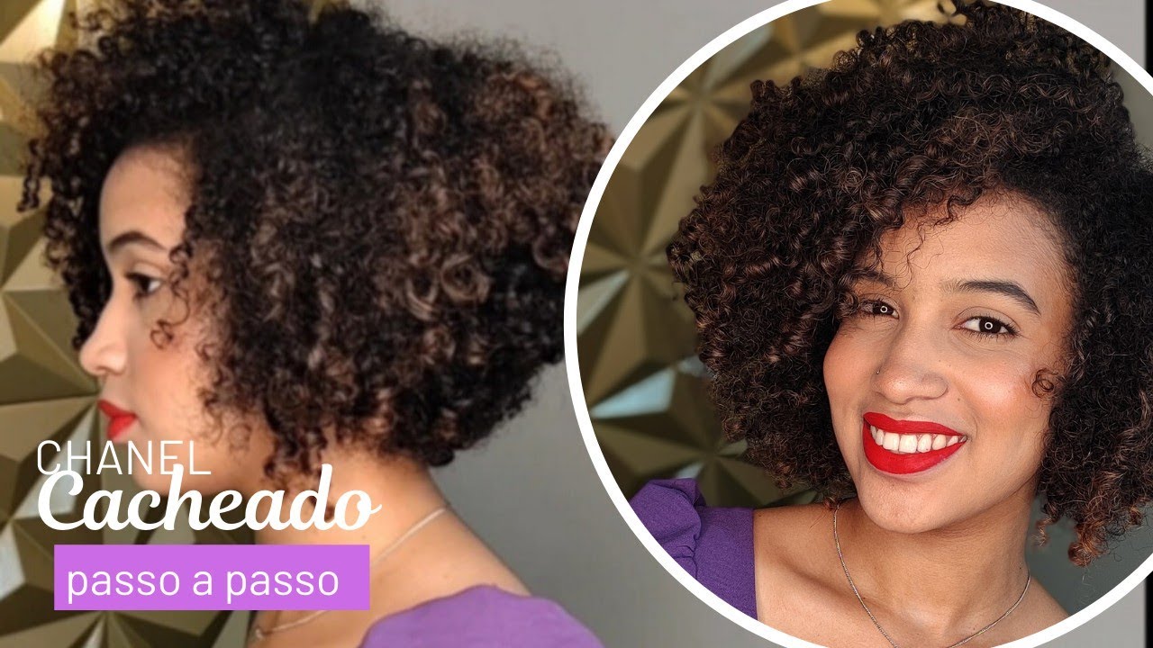 CORTE CHANEL EM UM CABELO CACHEADO - PASSO A PASSO