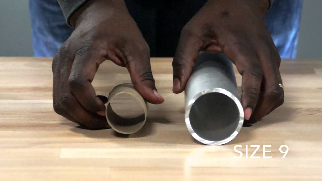 Pipe Size Guide - Compared to Household Objects